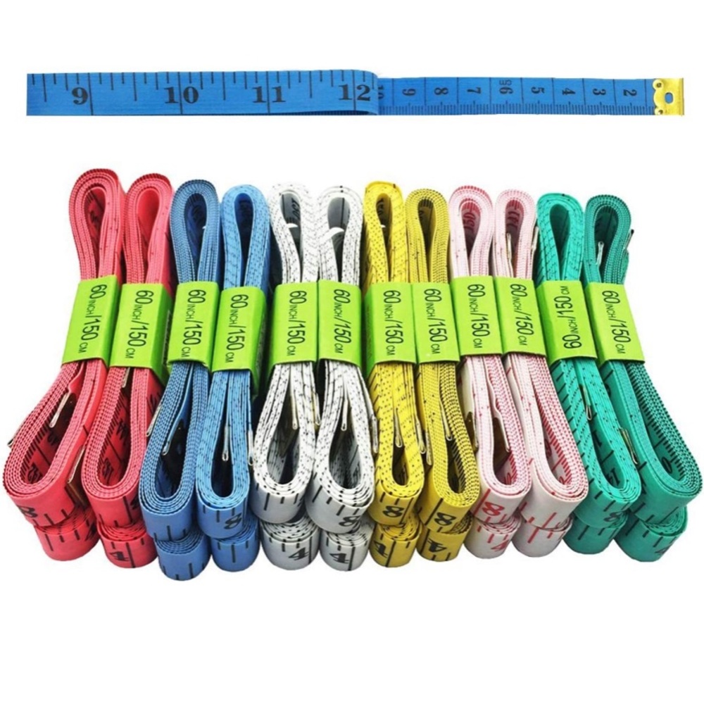 60 inch flexible Measuring tape- Inches + cm - pick your color!
